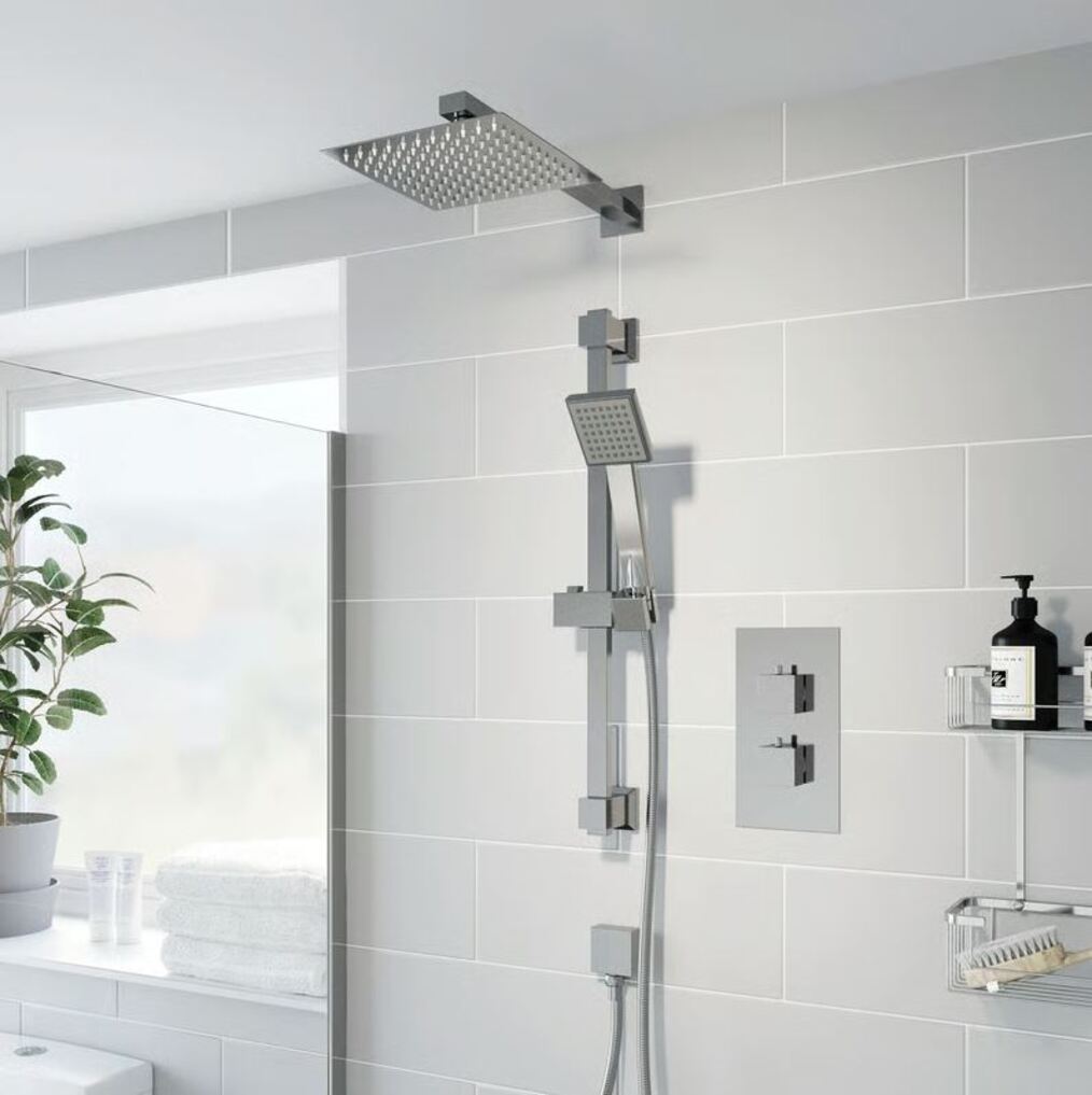 Valway Dual Head Concealed Mixer Shower - Chrome