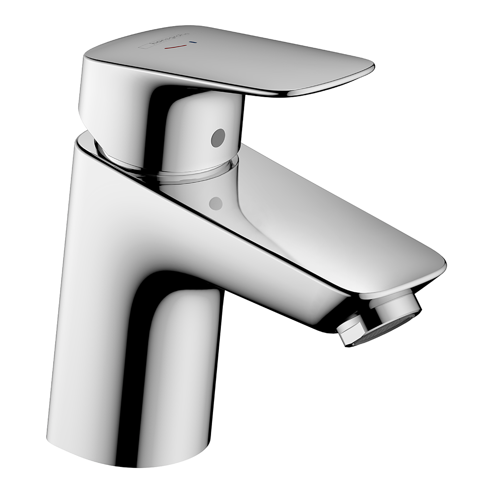 Hansgrohe Logis Single Lever Basin Mixer 70 Coolstart With Pop-Up Waste Set Chrome