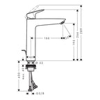 Hansgrohe Logis Single Lever Basin Mixer 190 With Pop-Up Waste Set Chrome