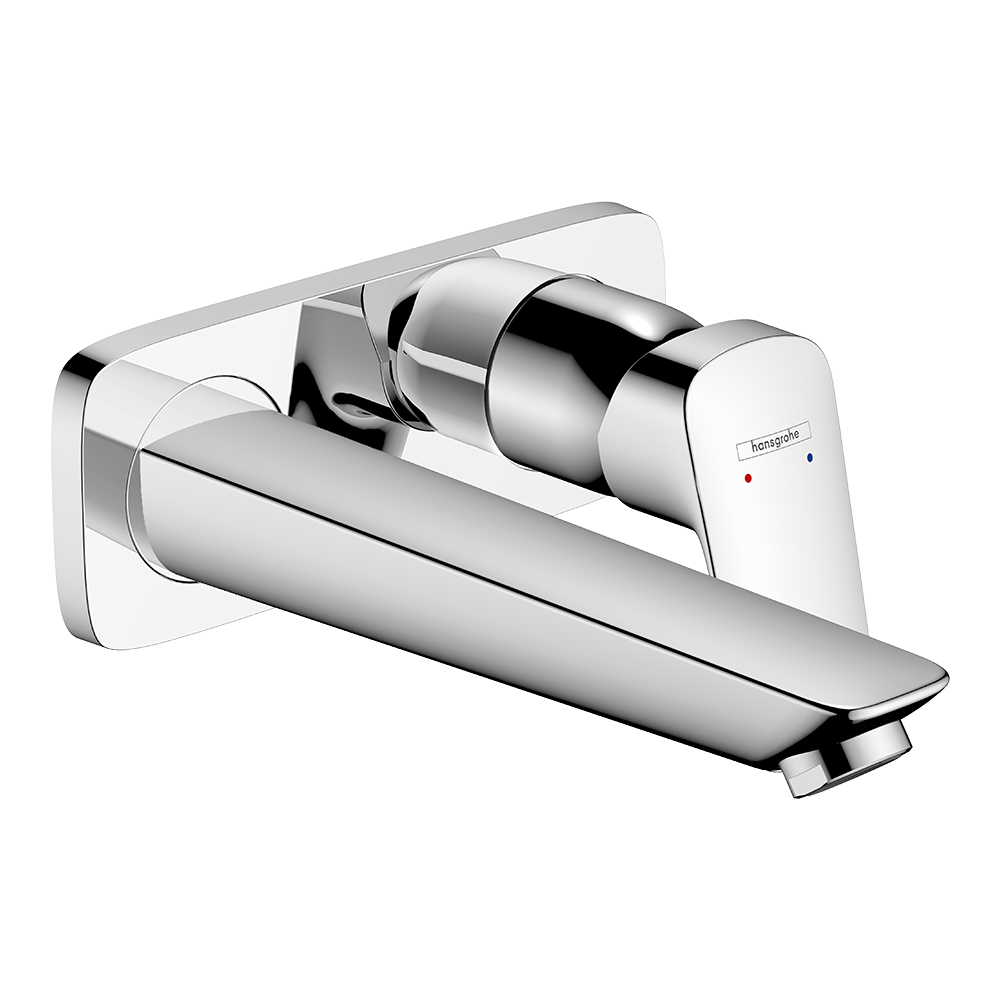 Hansgrohe Logis Single Lever Basin Mixer For Concealed Installation Wall-Mounted With Spout 1950mm Chrome