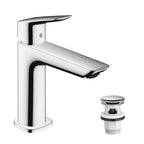 Hansgrohe Logis Single Lever Basin Mixer 110 Fine With Push-Open Waste Set Chrome
