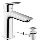 Hansgrohe Logis Single Lever Basin Mixer 110 Fine Coolstart With Pop-Up Waste Set Chrome