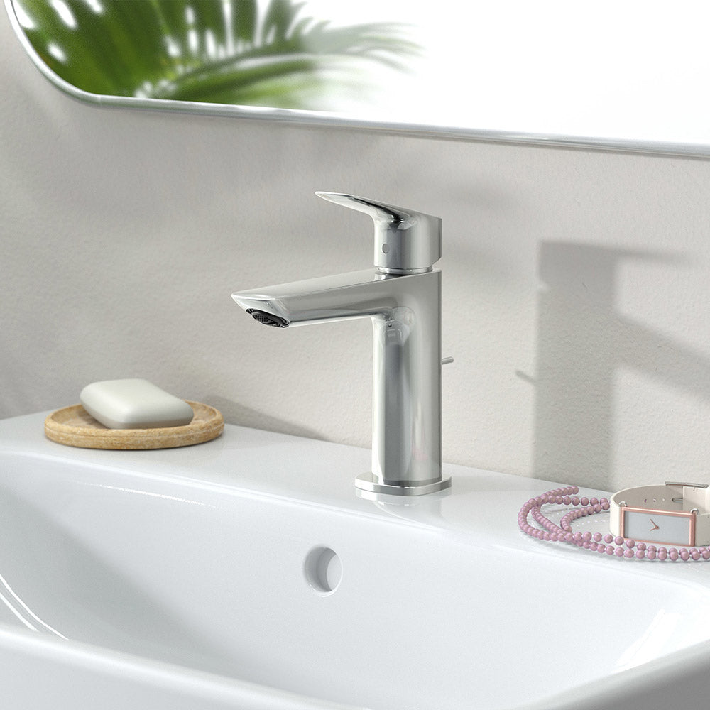 Hansgrohe Logis Single Lever Basin Mixer 110 Fine Coolstart With Pop-Up Waste Set Chrome