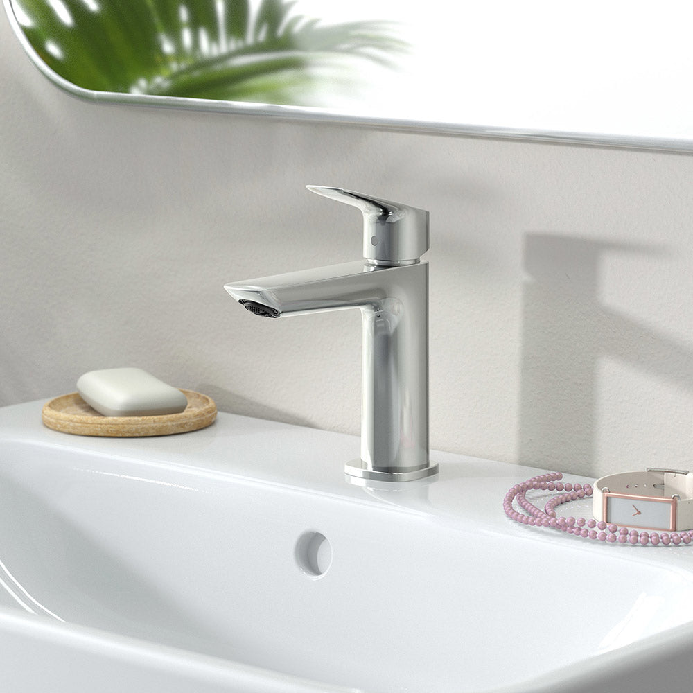 Hansgrohe Logis Single Lever Basin Mixer 110 Fine Coolstart Without Waste Set Chrome