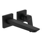 Hansgrohe Logis Single Lever Basin Mixer For Concealed Installation Fine Wall-Mounted With Spout 2060mm Matt Black