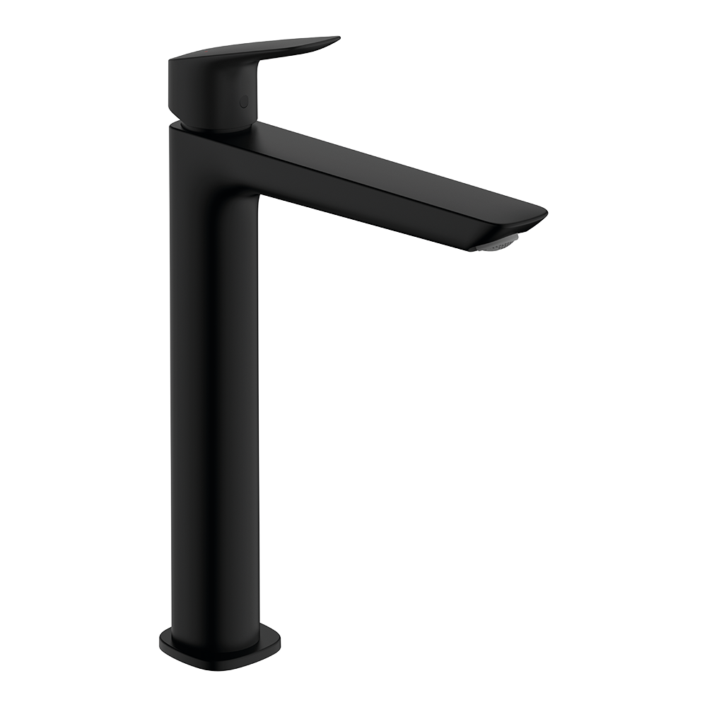 Hansgrohe Logis Single Lever Basin Mixer 240 Fine Without Waste Set Matt Black