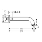 Hansgrohe Vernis Blend Bath Spout Chrome