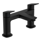 Hansgrohe Logis 2-Hole Rim Mounted Bath Mixer Matt Black