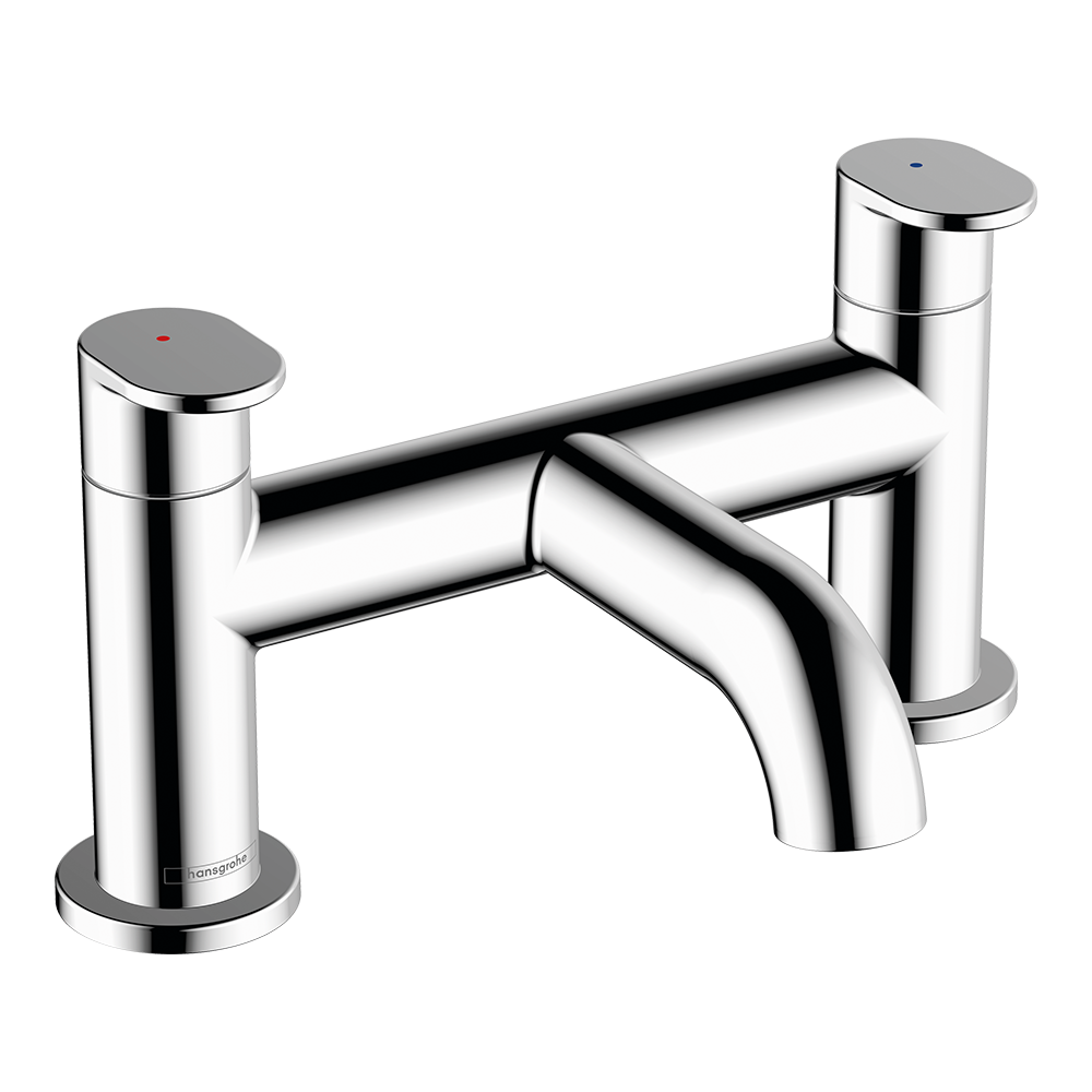 Hansgrohe Vernis Blend 2-Hole Rim Mounted Bath Mixer Chrome