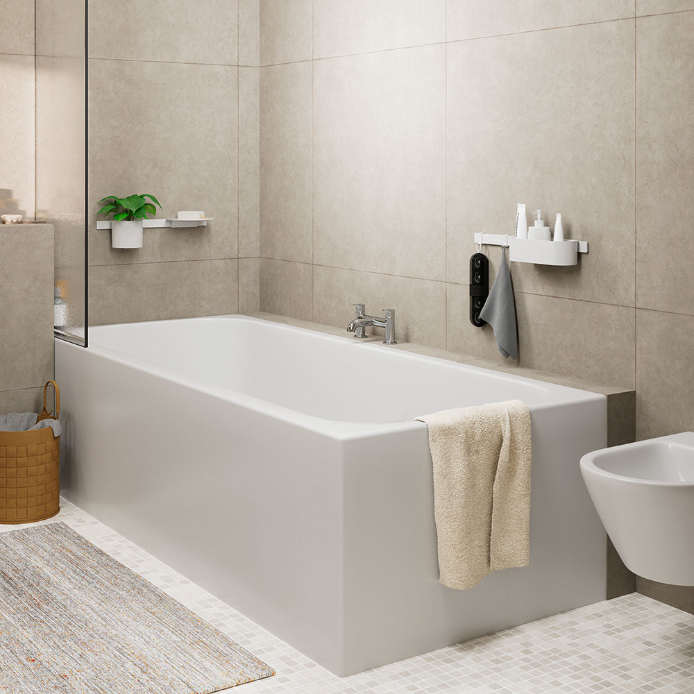 Hansgrohe Vernis Blend 2-Hole Rim Mounted Bath Mixer Chrome