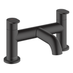 Hansgrohe Vernis Blend 2-Hole Rim Mounted Bath Mixer Matt Black