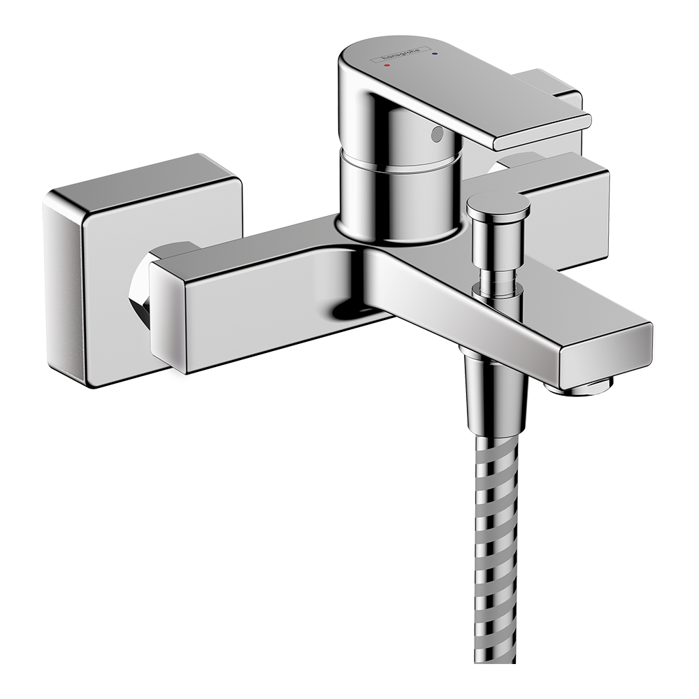 Hansgrohe Vernis Shape Single lever bath mixer for exposed installation, Chrome