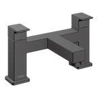 Hansgrohe Vernis Shape 2-Hole Rim Mounted Bath Mixer Matt Black