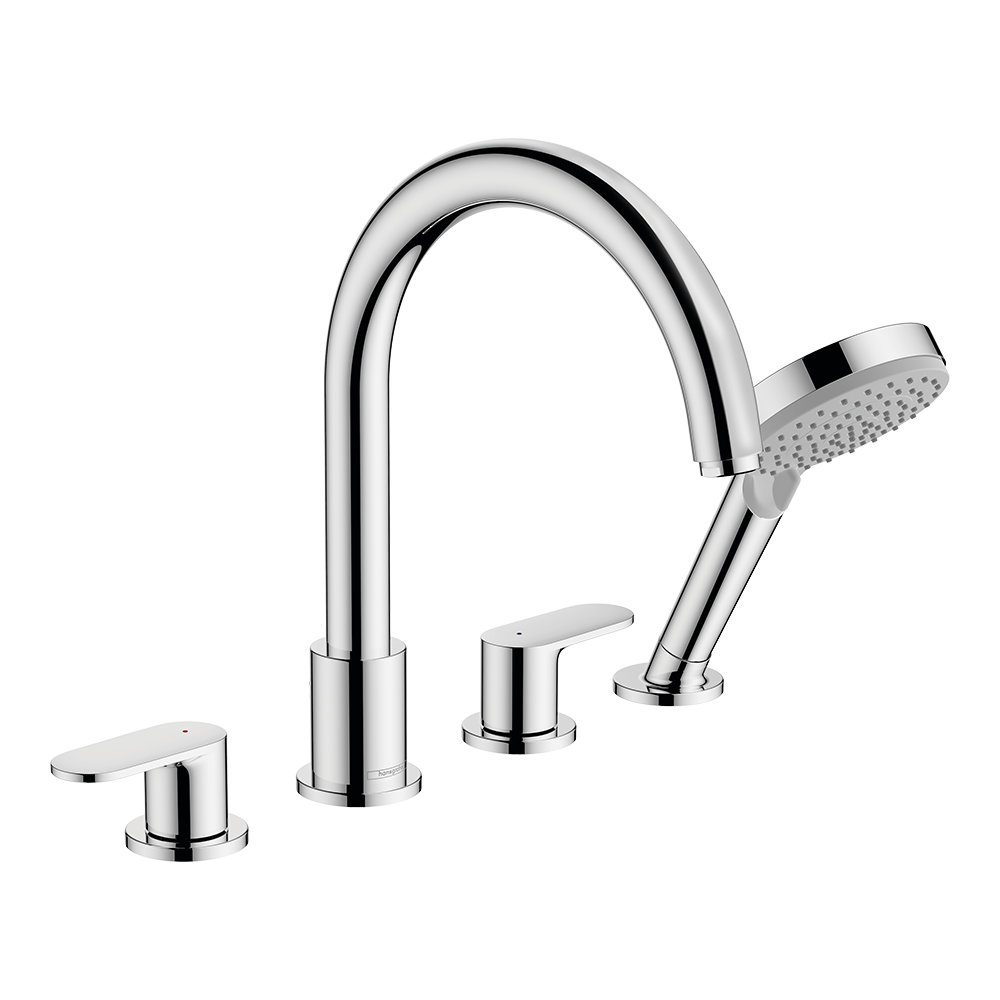 Hansgrohe Vernis Blend 4-Hole Rim Mounted Bath Mixer Chrome