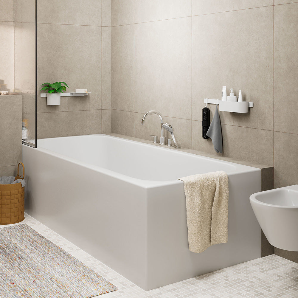 Hansgrohe Vernis Blend 4-Hole Rim Mounted Bath Mixer Chrome