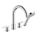 Hansgrohe Vernis Shape 4-Hole Rim Mounted Bath Mixer Chrome