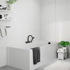 Hansgrohe Vernis Shape 4-Hole Rim Mounted Bath Mixer Matt Black