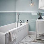 Hansgrohe Vernis Shape 2-Hole Rim Mounted Bath Mixer With Diverter Valve And Vernis Blend Hand Shower Vario Chrome