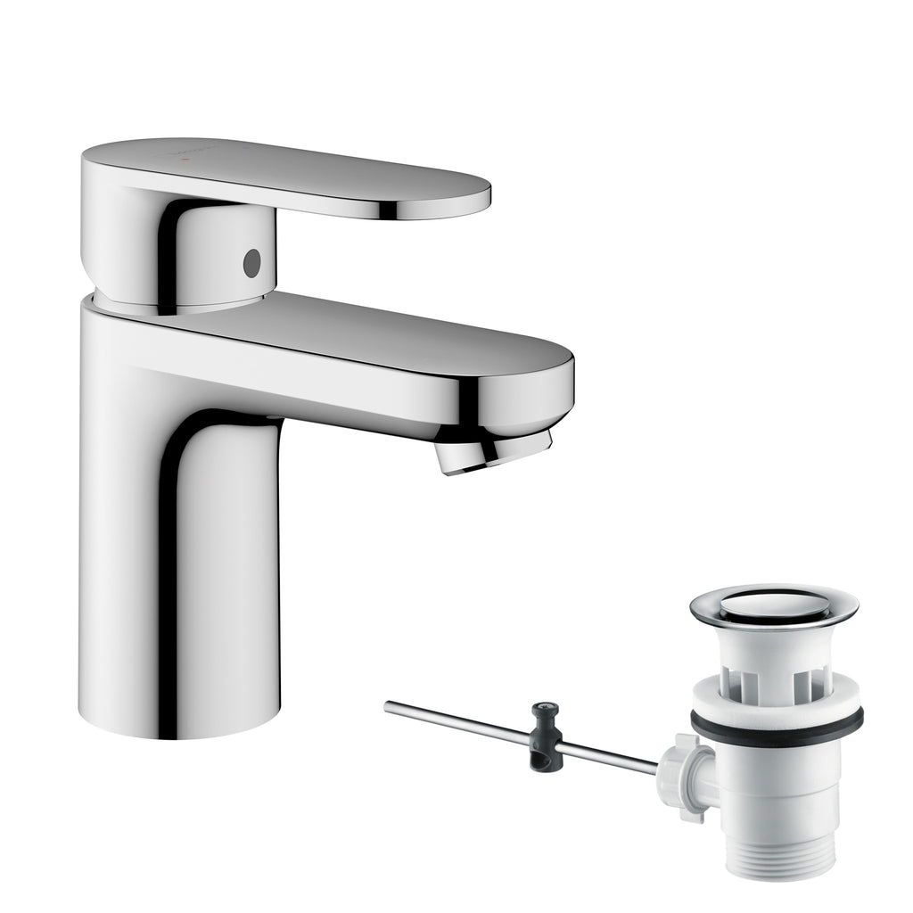 Hansgrohe Vernis Blend Single Lever Basin Mixer 70 With Pop-Up Waste Set Chrome