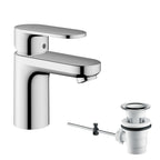 Hansgrohe Vernis Blend Single Lever Basin Mixer 70 With Pop-Up Waste Set Chrome