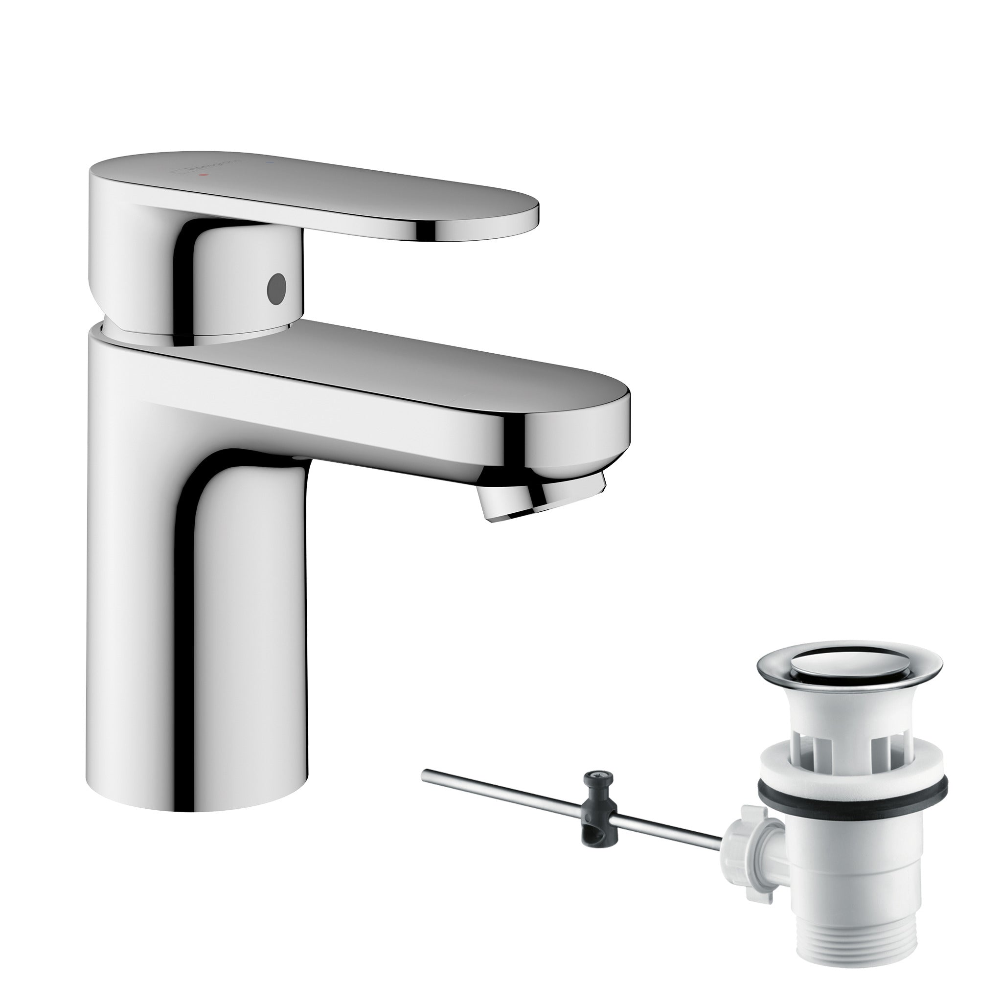 Hansgrohe Vernis Blend Single Lever Basin Mixer 70 With Pop-Up Waste Set Chrome