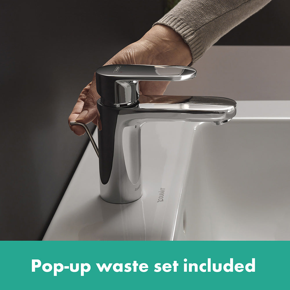 Hansgrohe Vernis Blend Single Lever Basin Mixer 100 With Pop-Up Waste Set Chrome