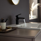 Hansgrohe Vernis Blend Single Lever Basin Mixer 100 With Pop-Up Waste Set Matt Black