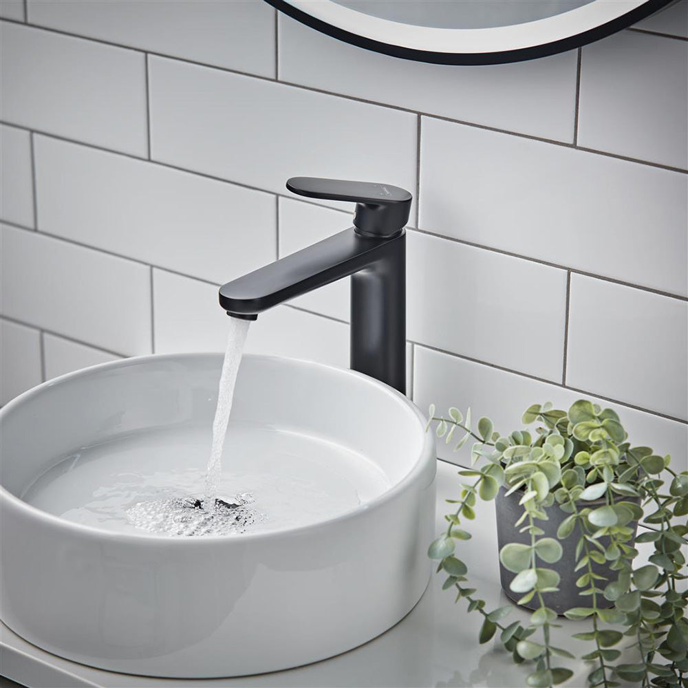 Hansgrohe Vernis Blend Single Lever Basin Mixer 190 With Pop-Up Waste Set Matt Black