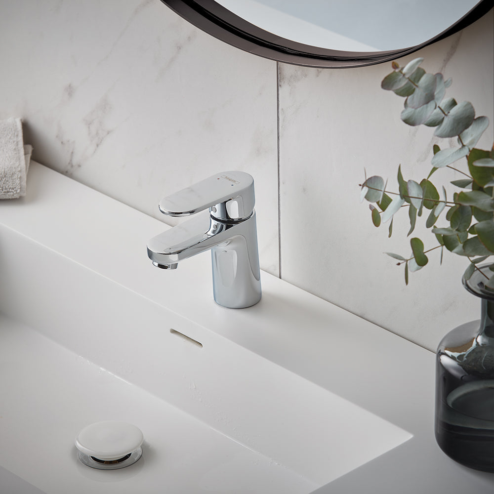 Hansgrohe Vernis Blend Single Lever Basin Mixer 70 Without Waste Set Chrome