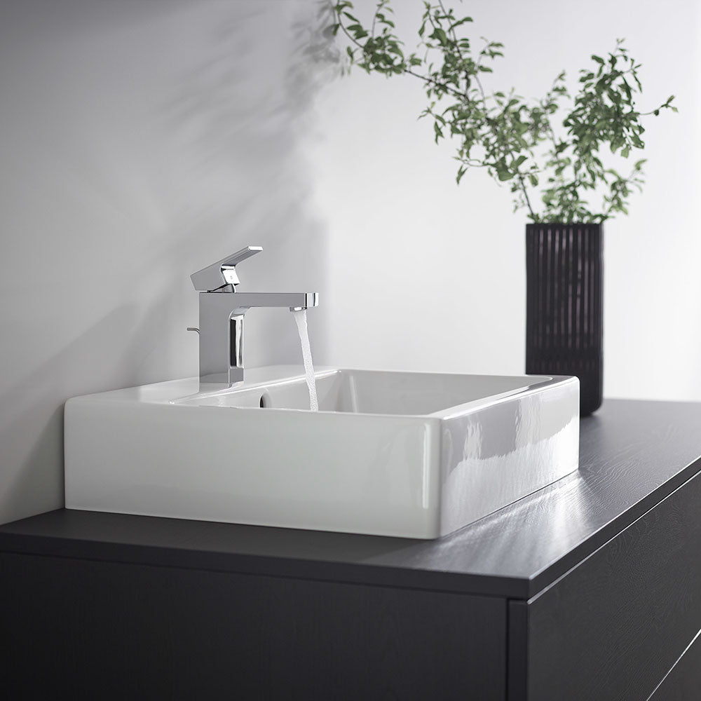 Hansgrohe Vernis Shape Single Lever Basin Mixer 100 With Isolated Water Conduction And Pop-Up Waste Set Chrome