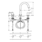 Hansgrohe Vernis Shape 3-Hole Basin Mixer With Pop-Up Waste Set Matt Black