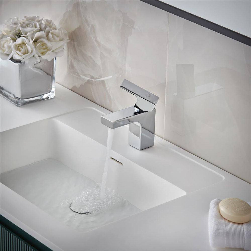 Hansgrohe Vernis Shape Single Lever Basin Mixer 70 With Isolated Water Conduction Without Waste Set Chrome