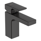 Hansgrohe Vernis Shape Single Lever Basin Mixer 100 With Isolated Water Conduction Without Waste Set Matt Black