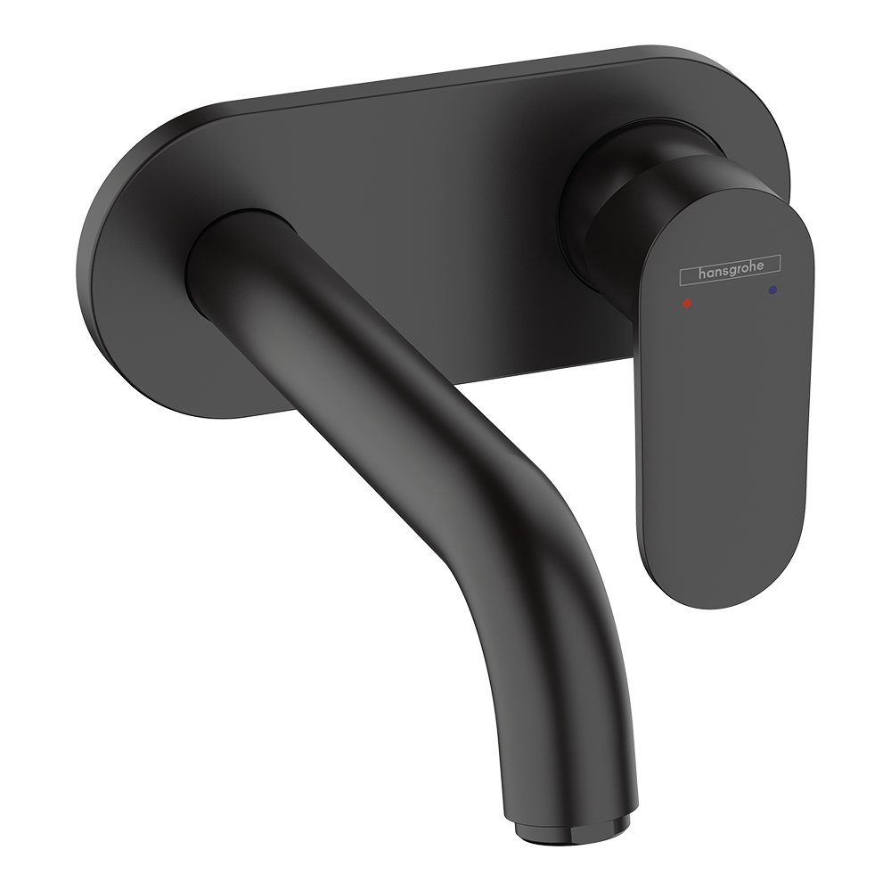 Hansgrohe Vernis Blend Single Lever Basin Mixer For Concealed Installation Wall-Mounted With Spout 2070mm Matt Black