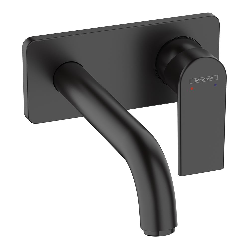 Hansgrohe Vernis Shape Single Lever Basin Mixer For Concealed Installation Wall-Mounted With Spout 2070mm Matt Black