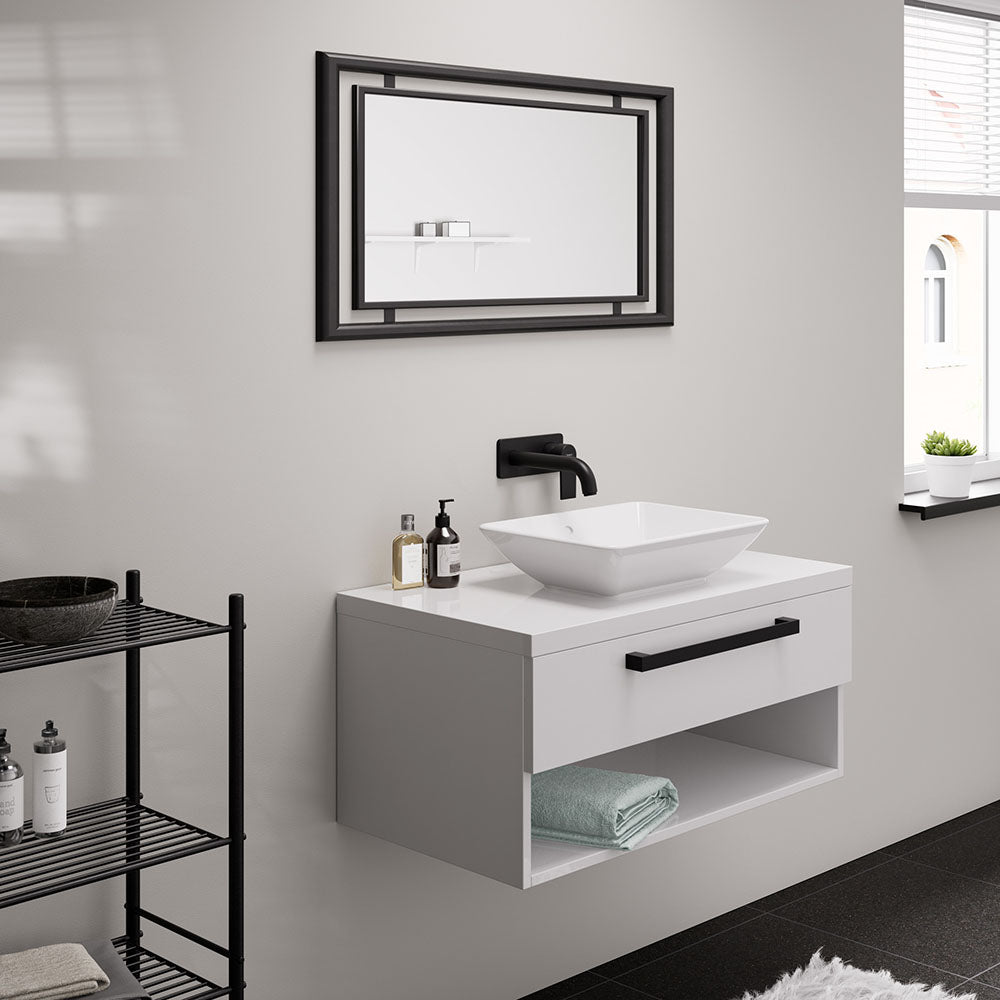 Hansgrohe Vernis Shape Single Lever Basin Mixer For Concealed Installation Wall-Mounted With Spout 2070mm Matt Black