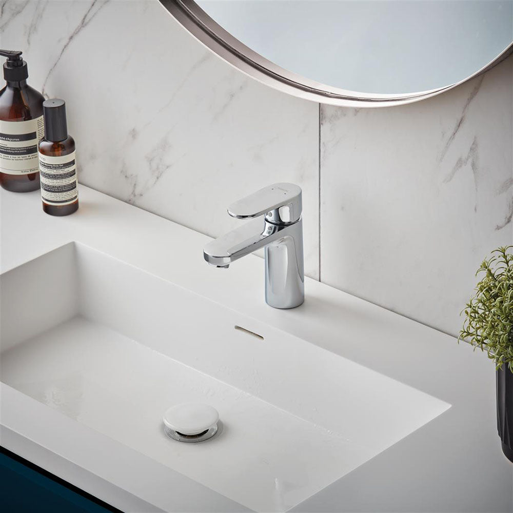 Hansgrohe Vernis Blend Single Lever Basin Mixer 100 Without Waste Set Chrome