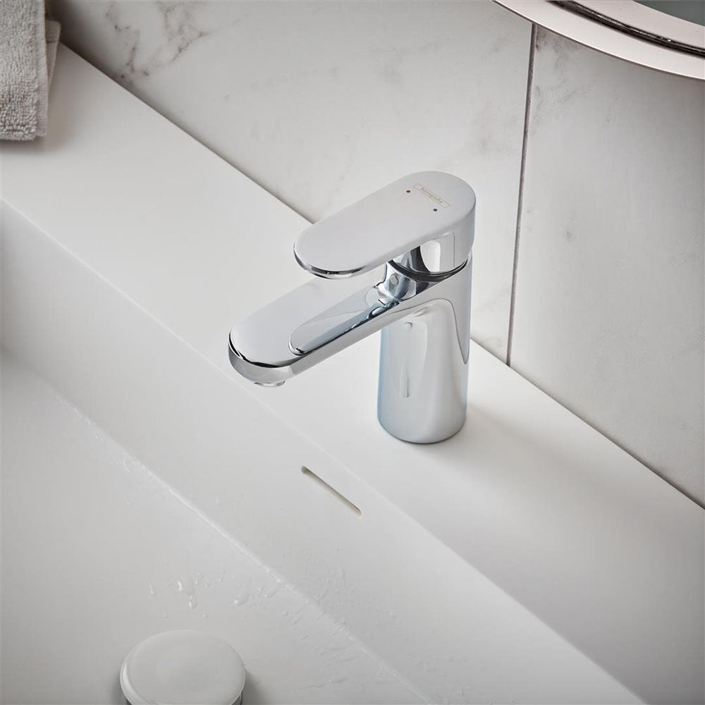 Hansgrohe Vernis Blend Single Lever Basin Mixer 100 Without Waste Set Chrome