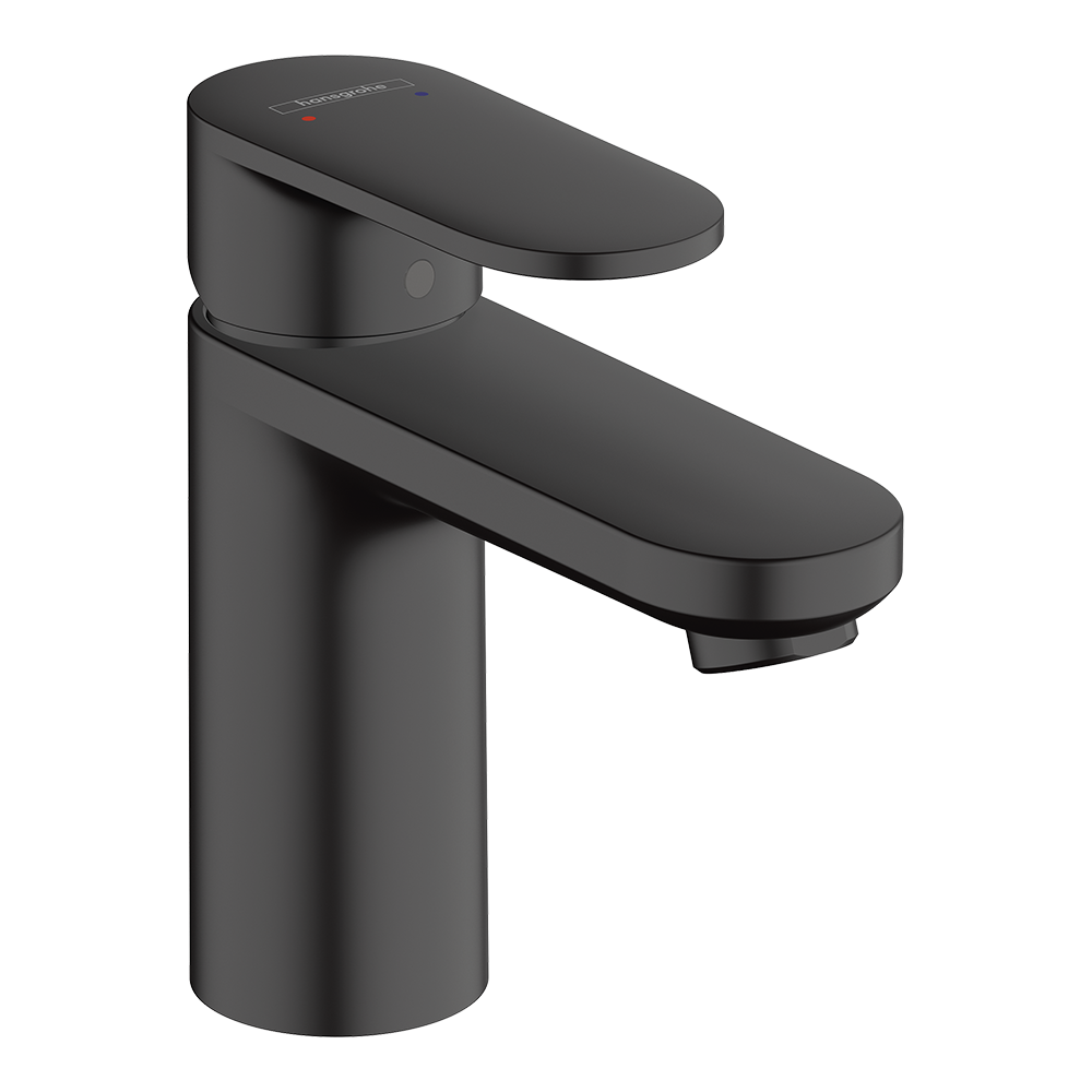 Hansgrohe Vernis Blend Single Lever Basin Mixer 100 Without Waste Set Matt Black