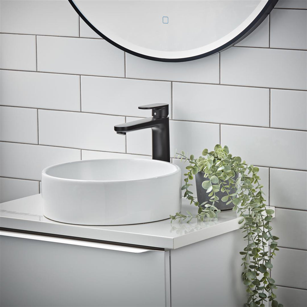 Hansgrohe Vernis Blend Single Lever Basin Mixer 190 Without Waste Set Matt Black