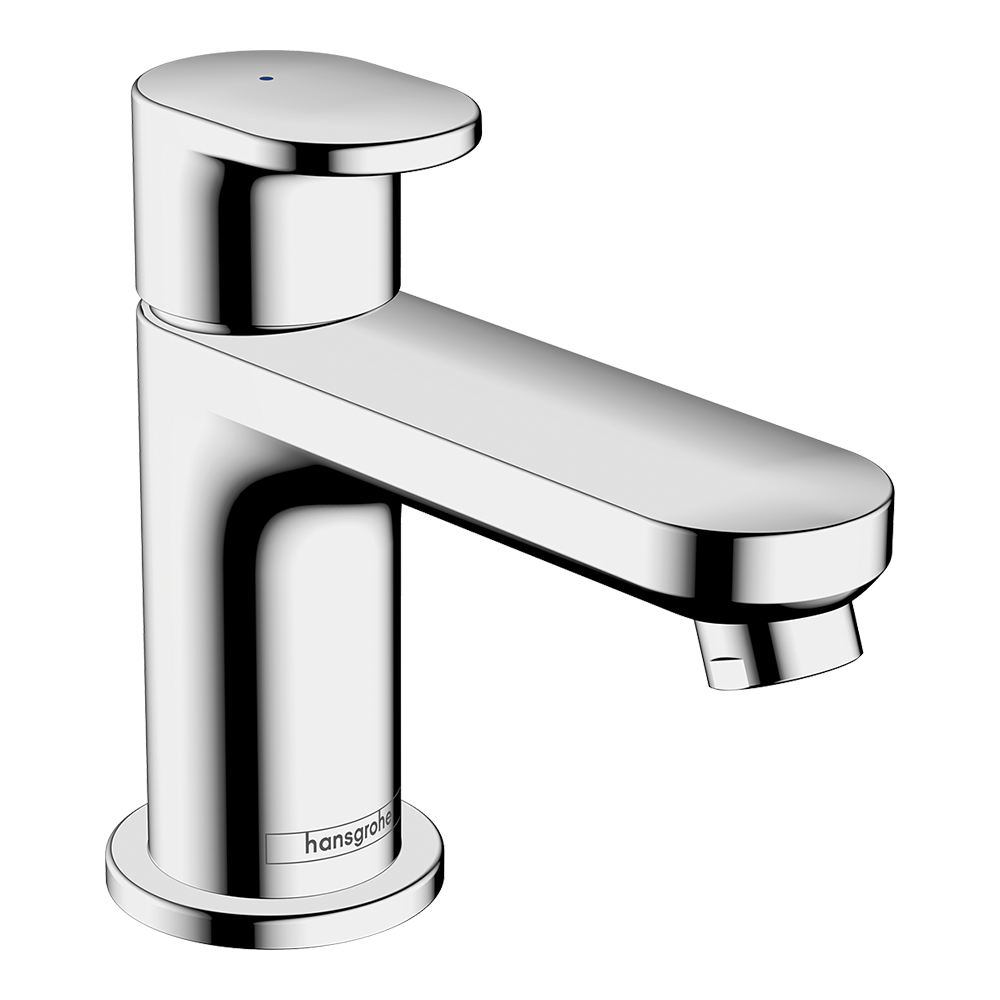 Hansgrohe Vernis Blend Pillar tap 70 with lever handle for cold water or Paire-adjusted water without waste set, Chrome
