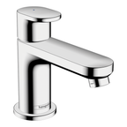 Hansgrohe Vernis Blend Pillar tap 70 with lever handle for cold water or Paire-adjusted water without waste set, Chrome