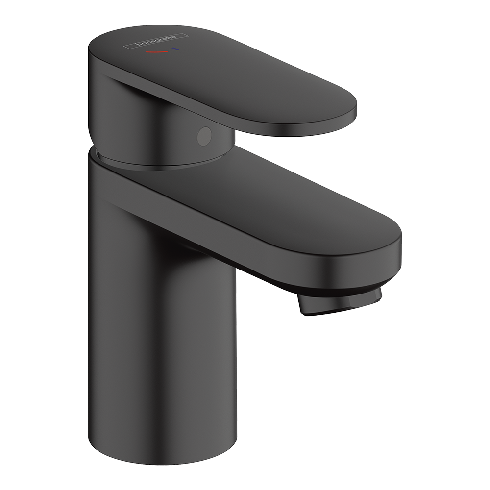 Hansgrohe Vernis Blend Single Lever Basin Mixer 70 Coolstart With Pop-Up Waste Set Matt Black