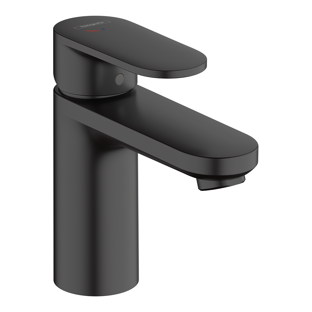 Hansgrohe Vernis Blend Single Lever Basin Mixer 100 Coolstart With Pop-Up Waste Set Matt Black