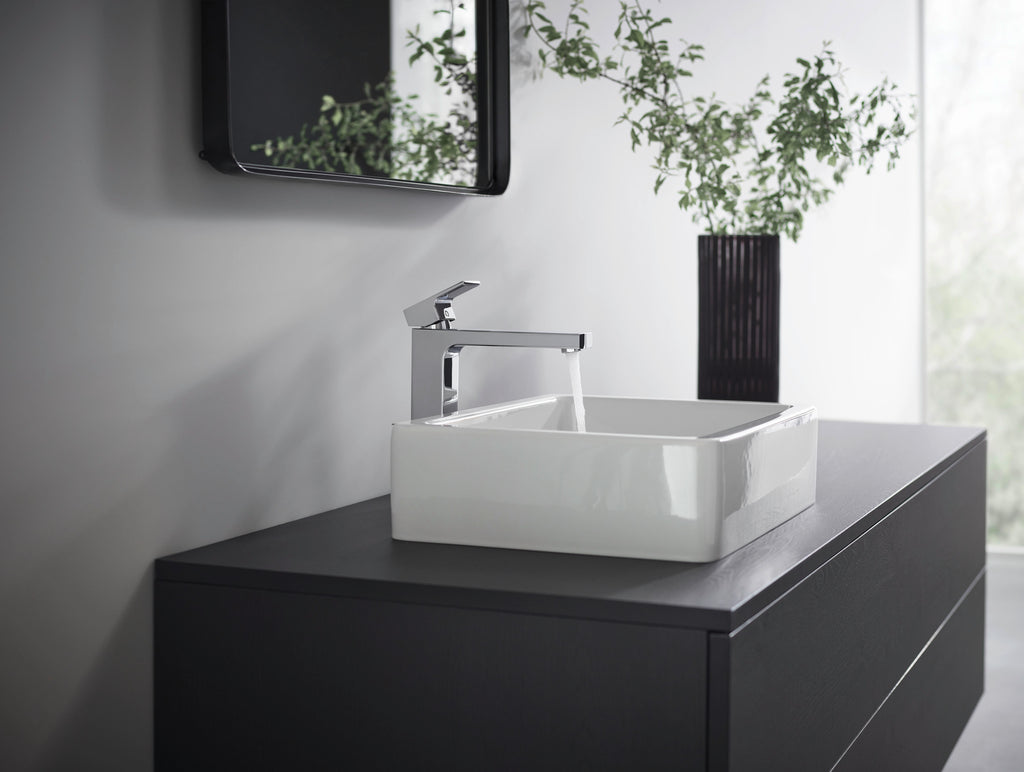 Hansgrohe Vernis Shape Single Lever Basin Mixer 190 With Isolated Water Conduction Without Waste Set Chrome