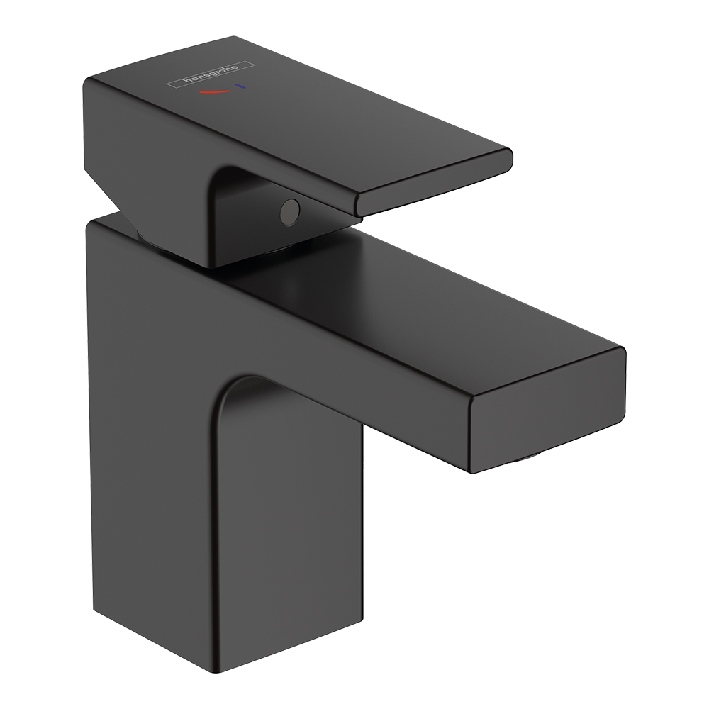 Hansgrohe Vernis Shape Single Lever Basin Mixer 70 Coolstart With Isolated Water Conduction And Pop-Up Waste Set Matt Black