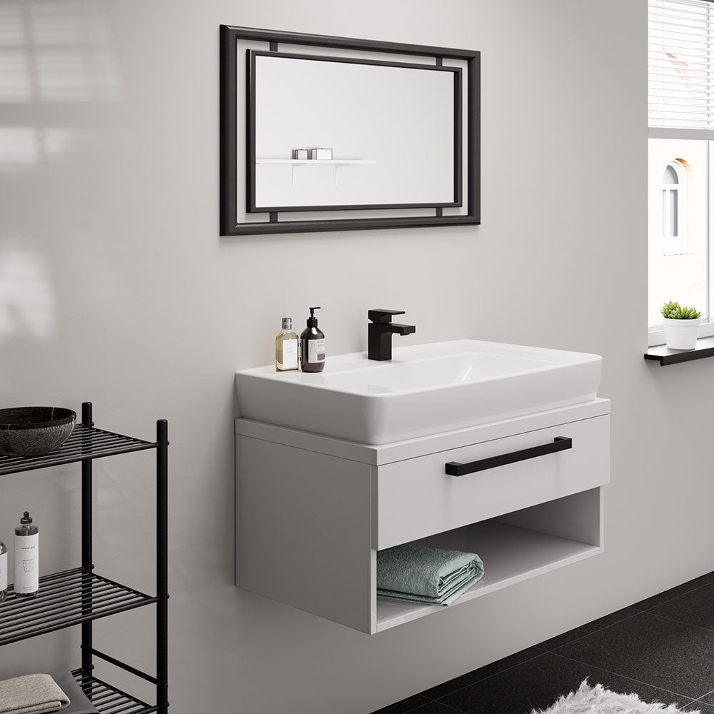 Hansgrohe Vernis Shape Single Lever Basin Mixer 70 Coolstart With Isolated Water Conduction And Pop-Up Waste Set Matt Black