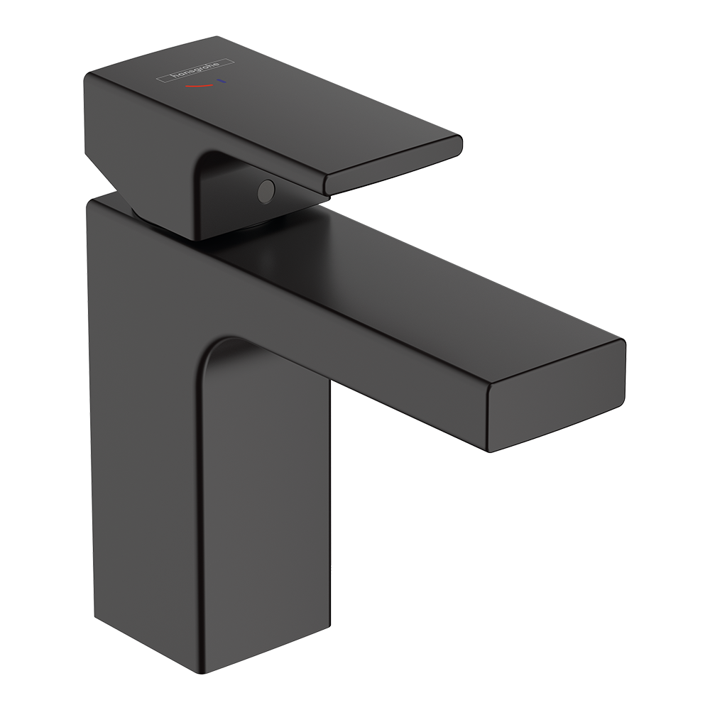 Hansgrohe Vernis Shape Single Lever Basin Mixer 100 Coolstart With Isolated Water Conduction And Pop-Up Waste Set Matt Black