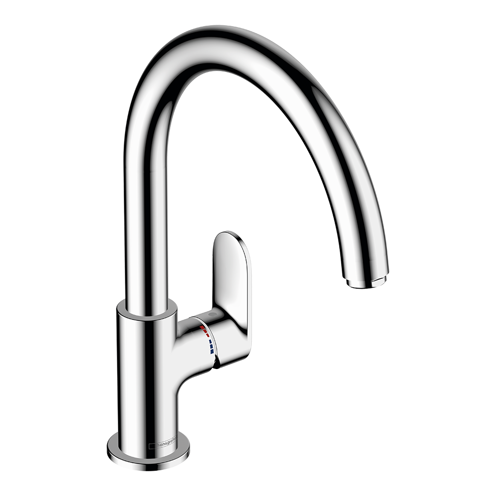 Hansgrohe Vernis Blend M35 Single Lever Kitchen Mixer 210 With Swivel Spout Chrome