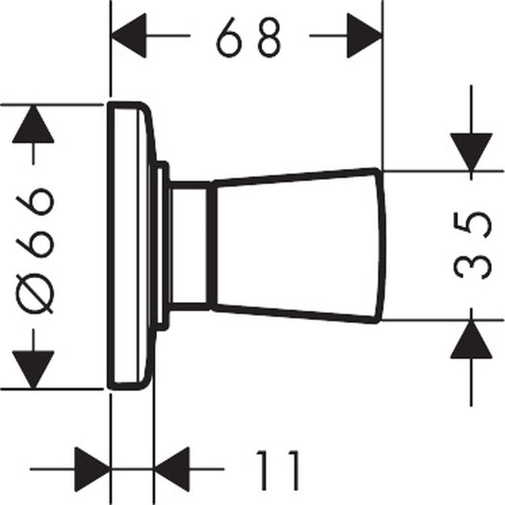 hansgrohe Logis Shut-off Valve, Chrome